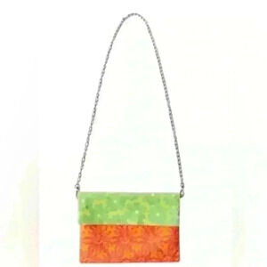 NWT Urban Outfitters Terrycloth retro psychedelic crossbody Bag foldover purse